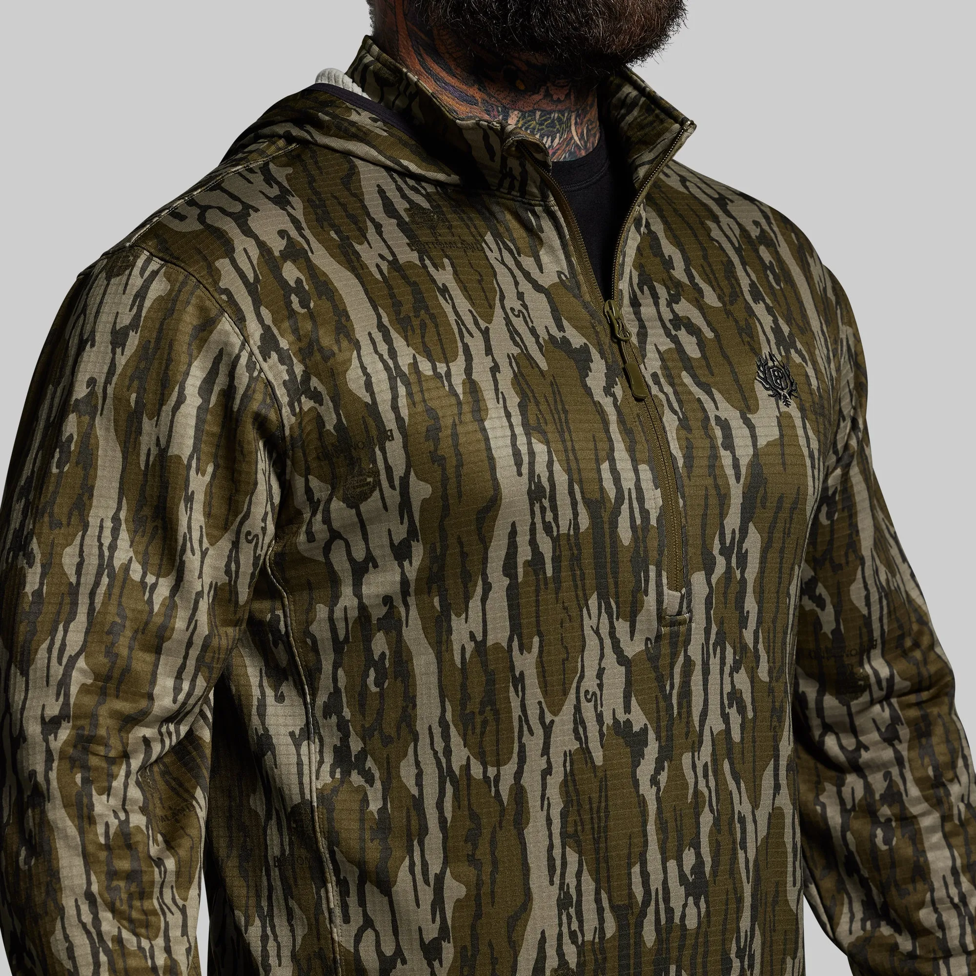 Quiver Half Zip Hoodie 2.0 (Mossy Oak® Original Bottomland®) sold by Born Primitive product image thumbnail 3