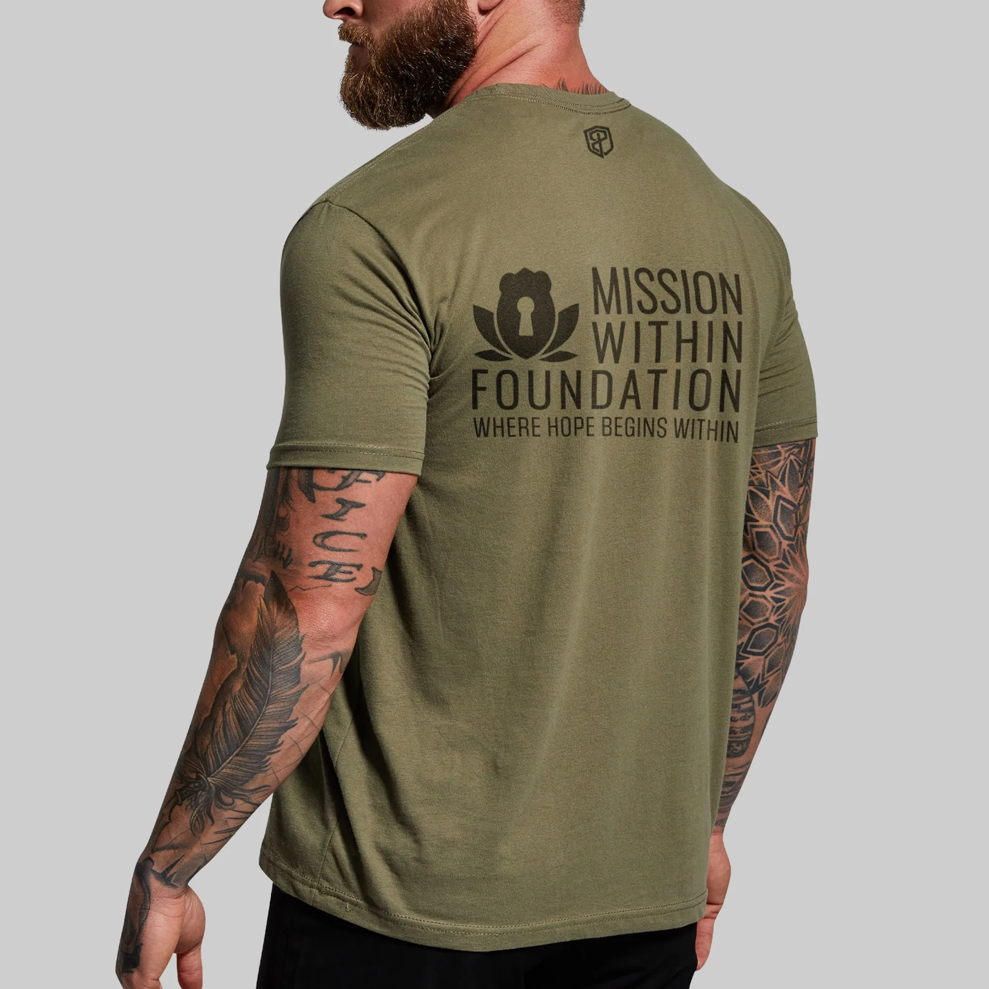 Mission Within Tee (Military Green) sold by Born Primitive