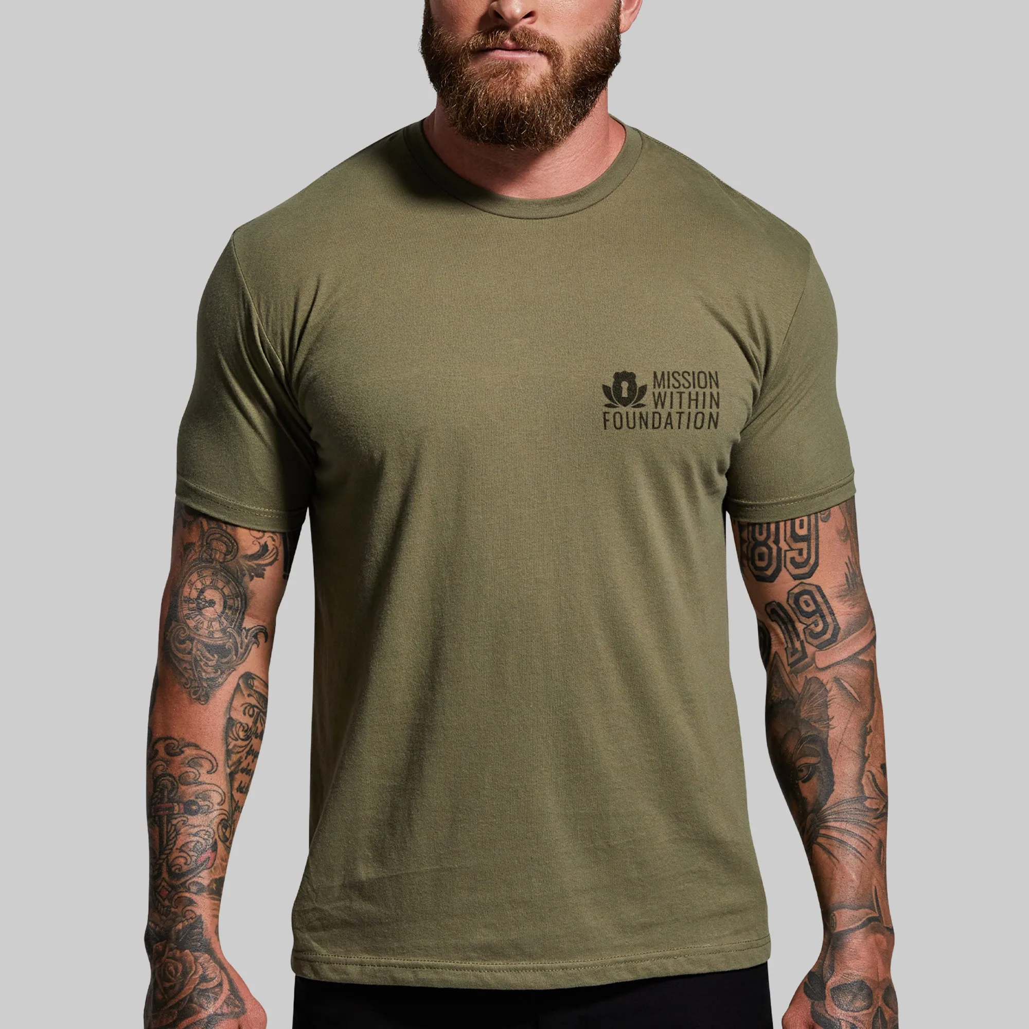 Mission Within Tee (Military Green) sold by Born Primitive product image thumbnail 2