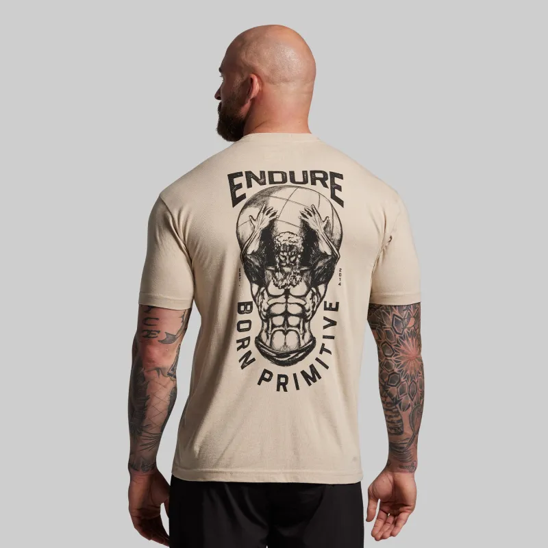 Endure Tee (Tan) sold by Born Primitive