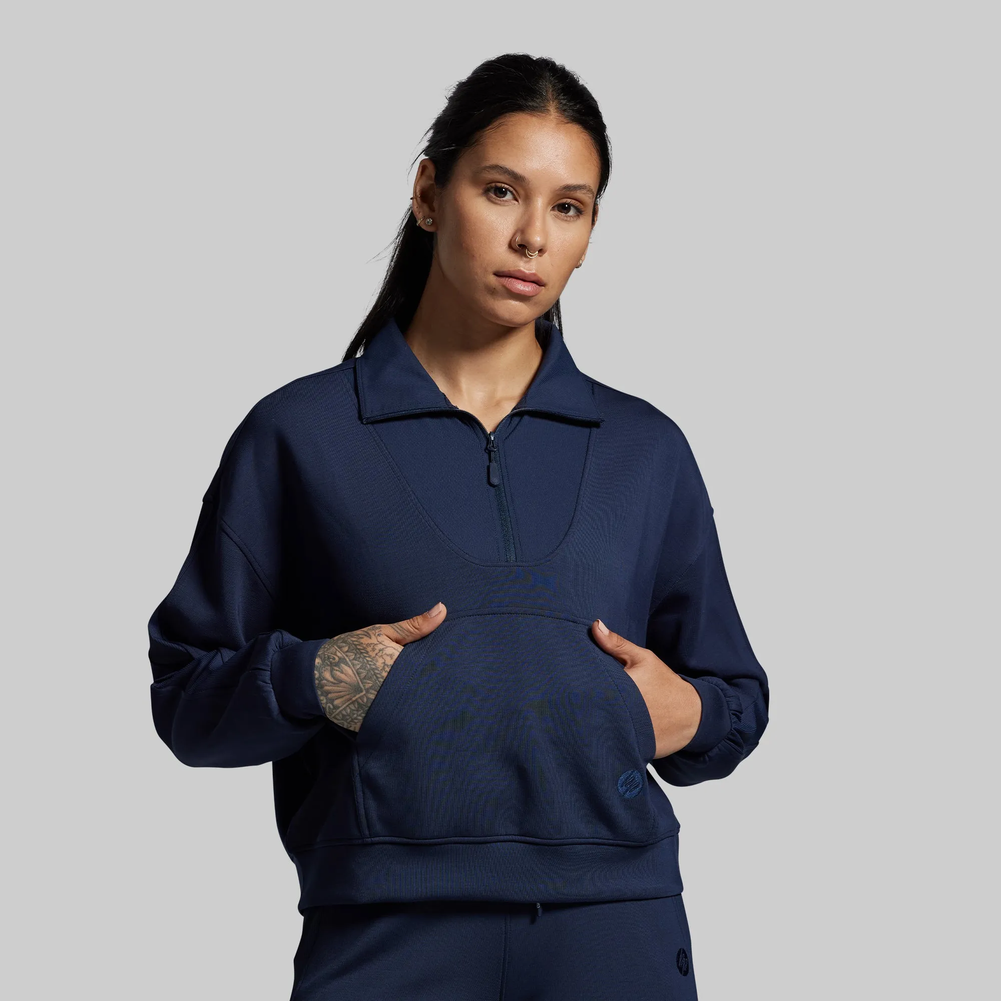 Lounge Lux Quarter Zip Pullover Set (BP Navy) sold by Born Primitive product image thumbnail 3