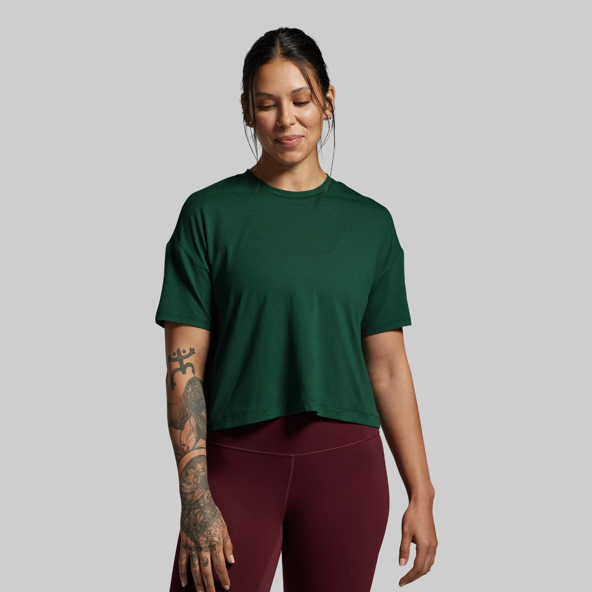 BP Premium Basic Crop Tee (Grove) sold by Born Primitive product image thumbnail 3
