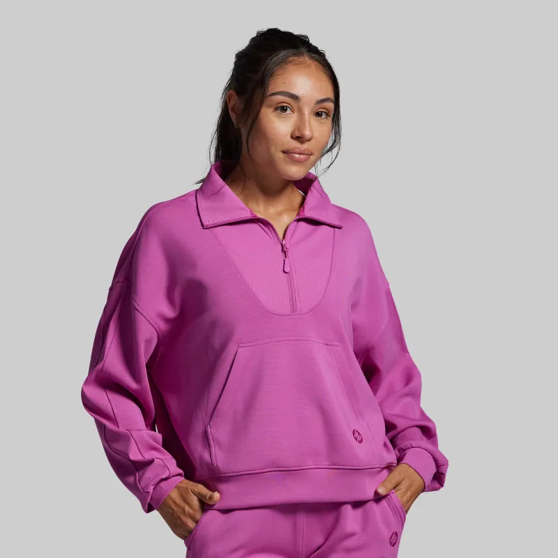Lounge Lux Quarter Zip Pullover (Viola) sold by Born Primitive