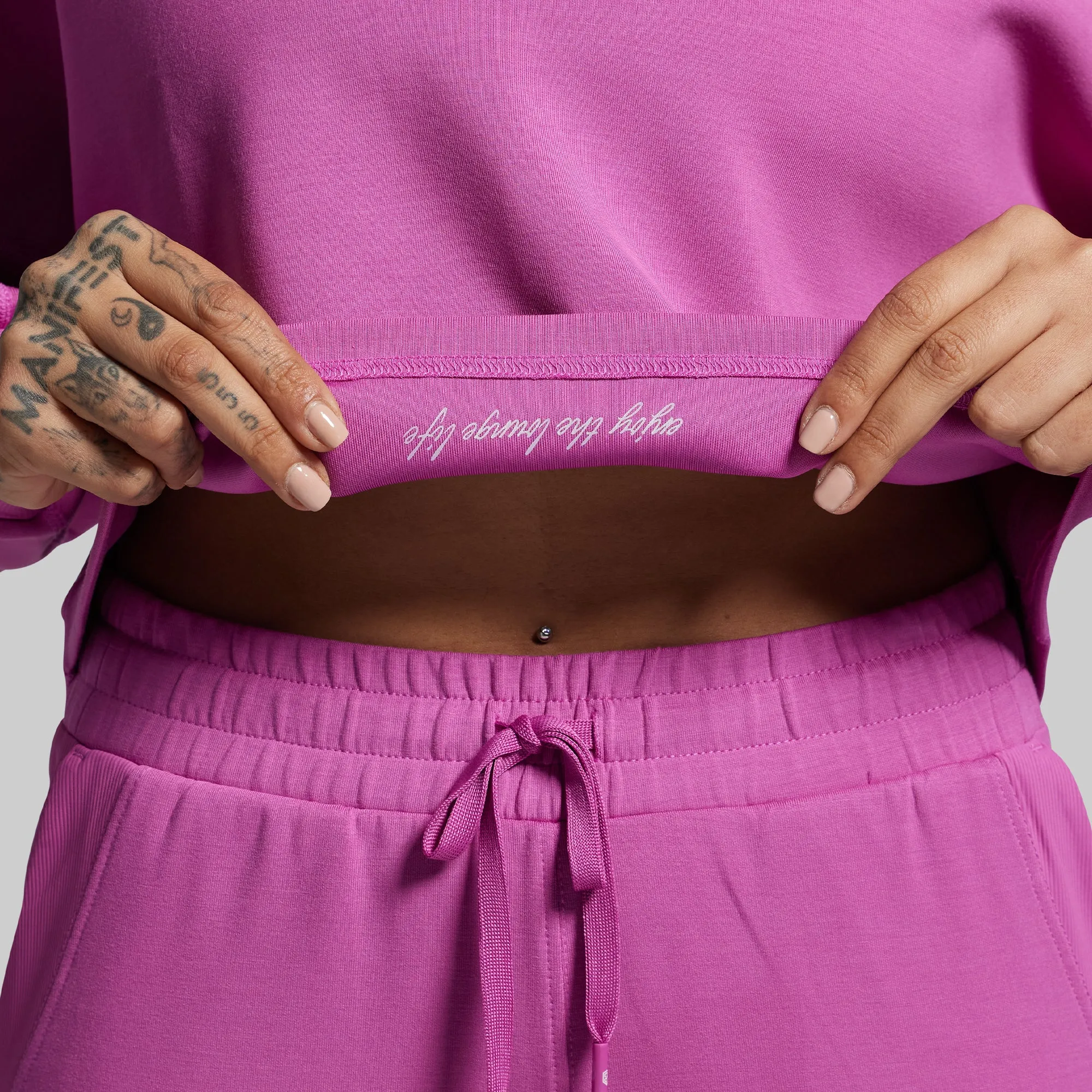 Lounge Lux Cropped Pullover (Viola) sold by Born Primitive product image thumbnail 5