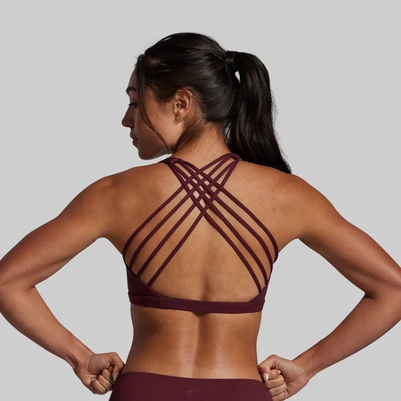 Branded Vitality Sports Bra (Fig) sold by Born Primitive