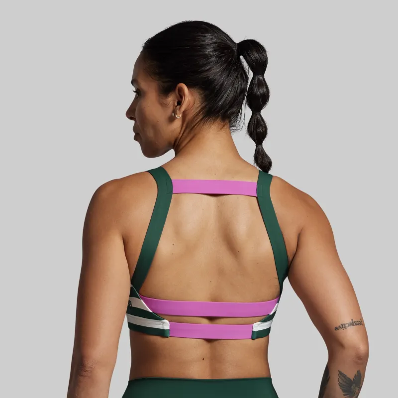 Moxie Sports Bra (Grove Stripe) sold by Born Primitive