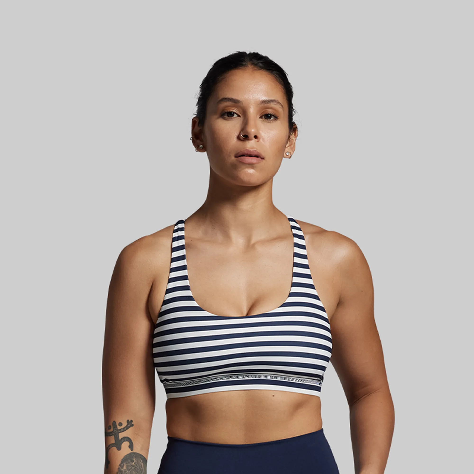 Vitality Sports Bra 2.0 (BP Navy Stripe) sold by Born Primitive product image thumbnail 2