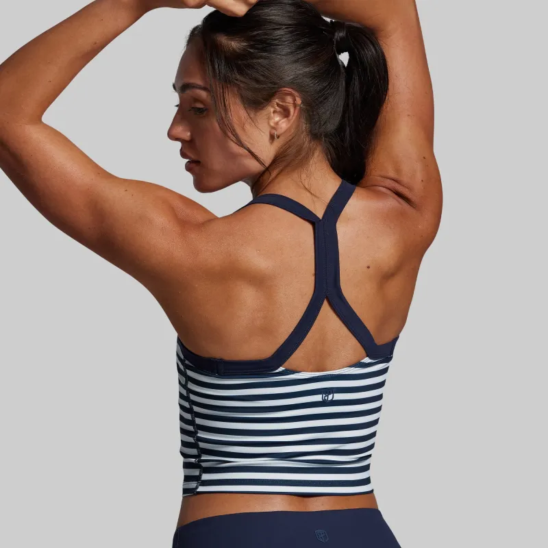 Your Favorite Sports Bra (BP Navy Stripe) sold by Born Primitive