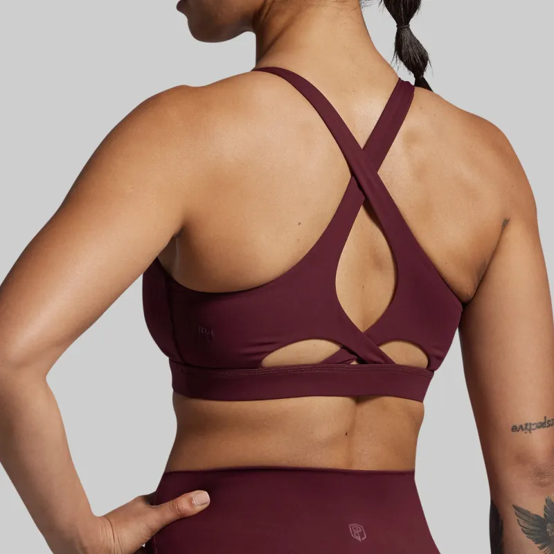 Helix Sports Bra (Fig) sold by Born Primitive