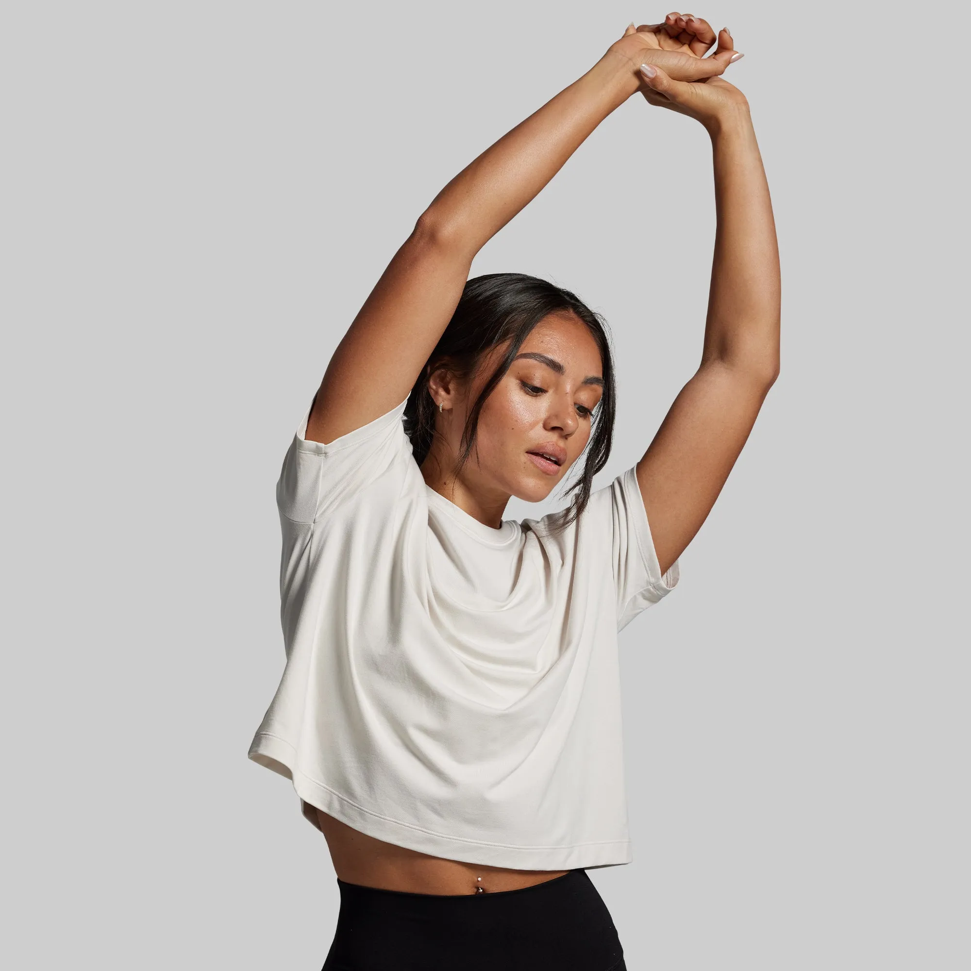 BP Premium Basic Crop Tee (Sand) sold by Born Primitive product image thumbnail 2