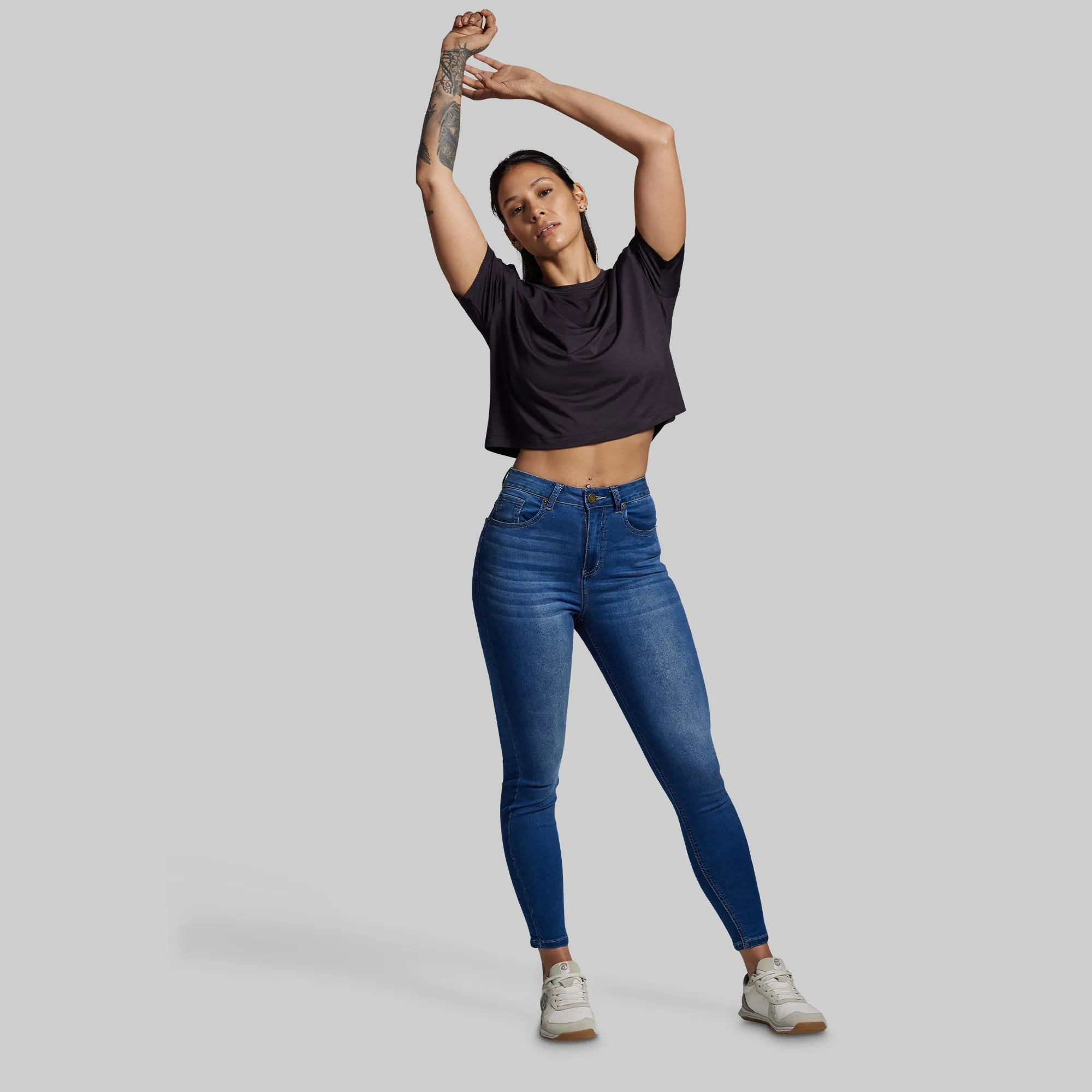 BP Premium Basic Crop Tee (Black) sold by Born Primitive product image thumbnail 5