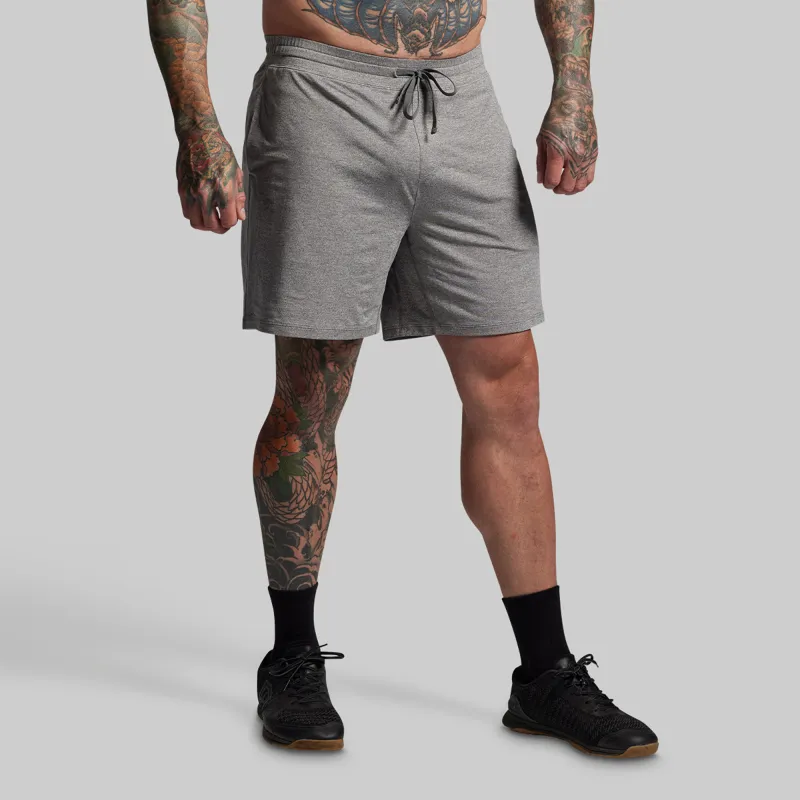 BP Premium Basic All-In-One Short (Heather Grey) sold by Born Primitive