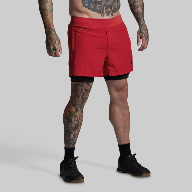 Versatile Short w/ Compression 5" (Adrenaline) sold by Born Primitive