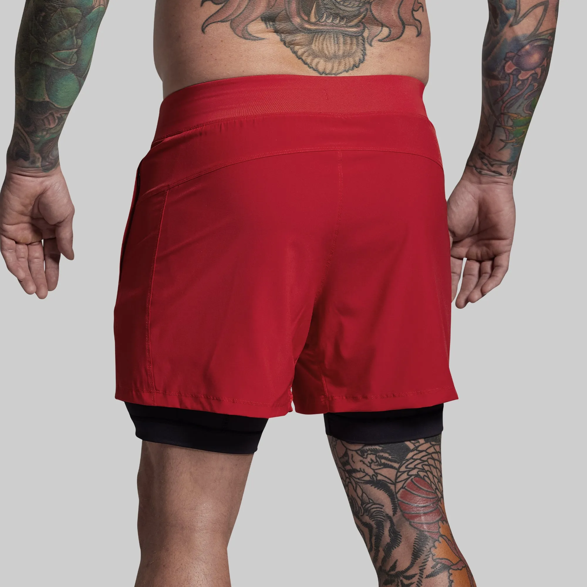 Versatile Short w/ Compression 5" (Adrenaline) sold by Born Primitive product image thumbnail 5
