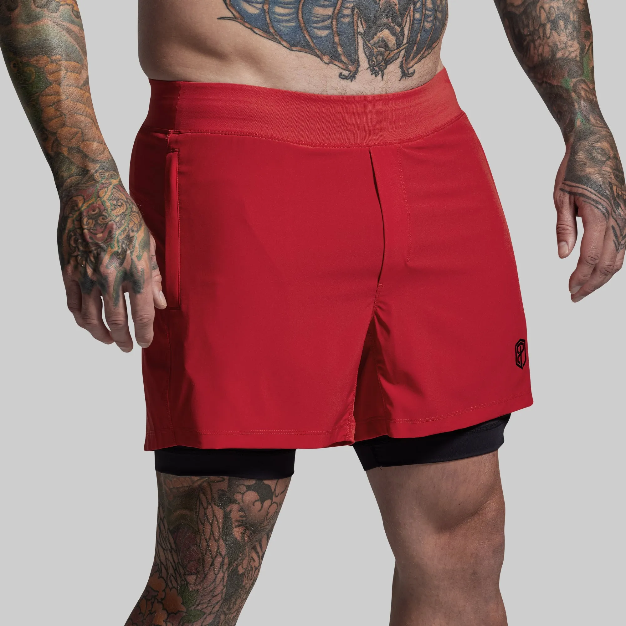Versatile Short w/ Compression 5" (Adrenaline) sold by Born Primitive product image thumbnail 4