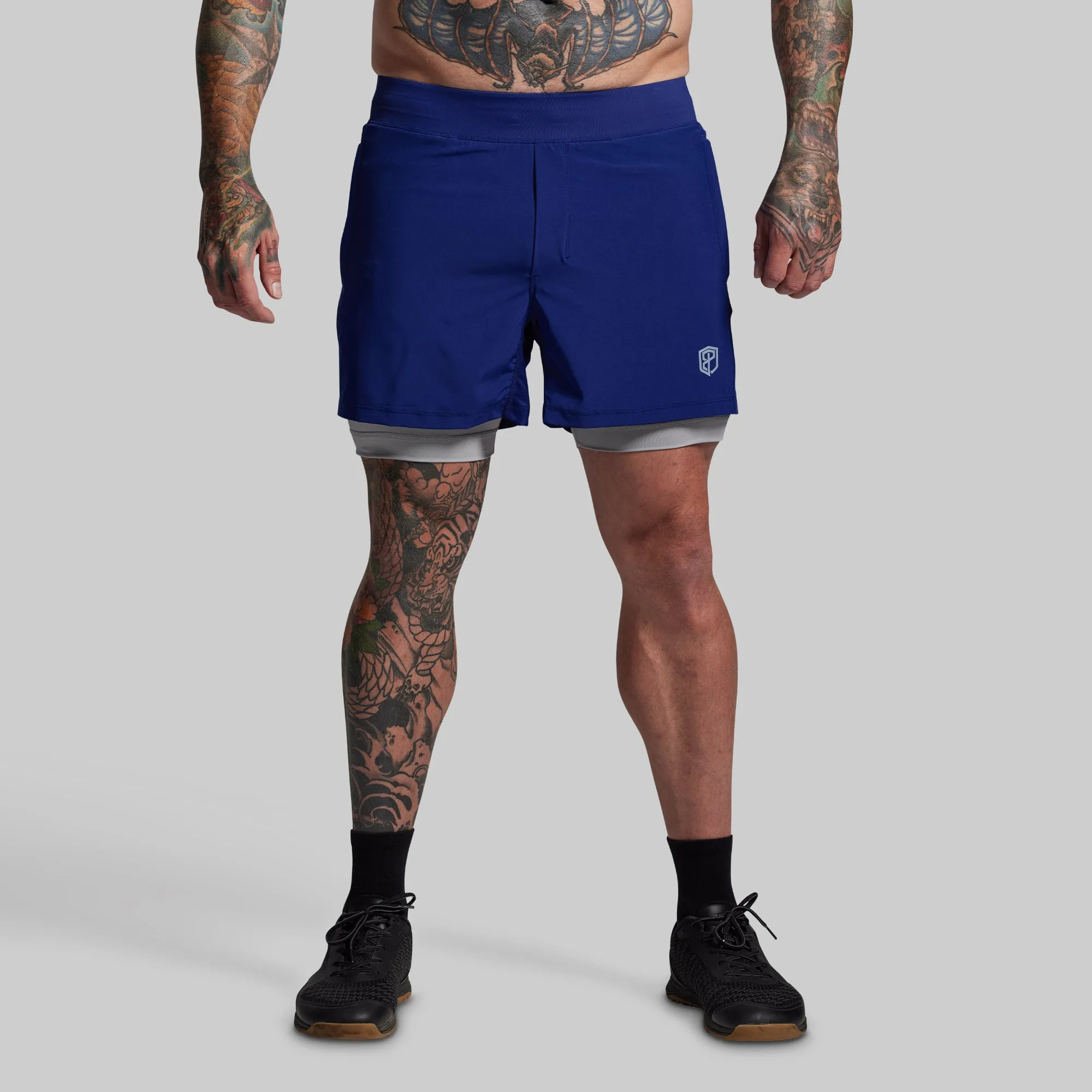 Versatile Short w/ Compression 5" (Cobalt) sold by Born Primitive