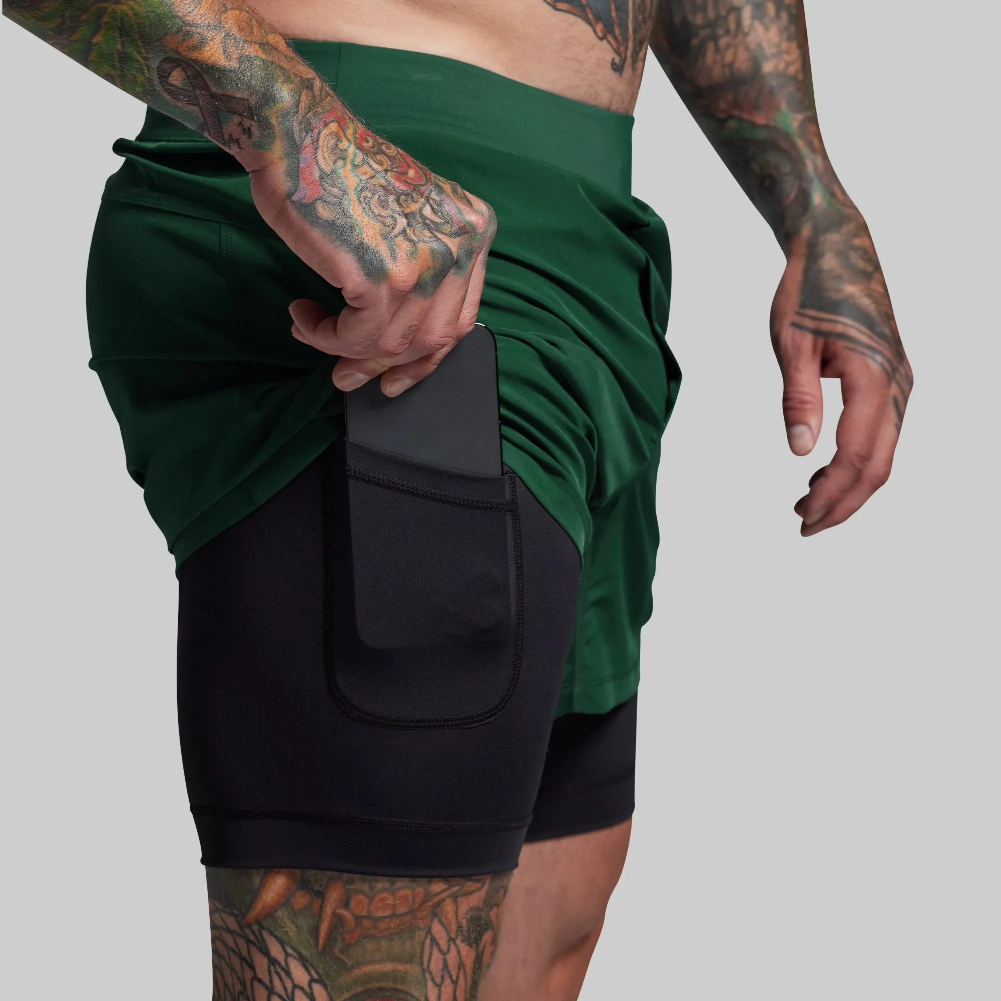 Versatile Short w/ Compression 5" (Grove) sold by Born Primitive product image thumbnail 2