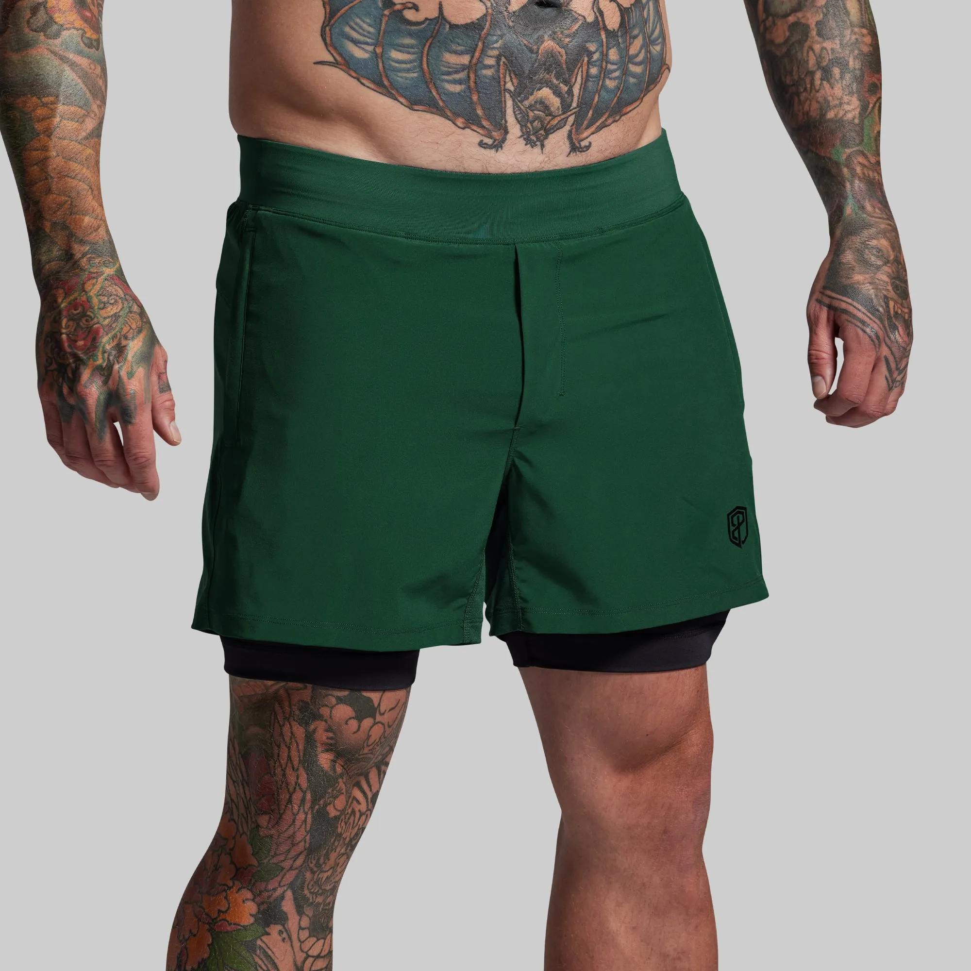 Versatile Short w/ Compression 5" (Grove) sold by Born Primitive product image thumbnail 4