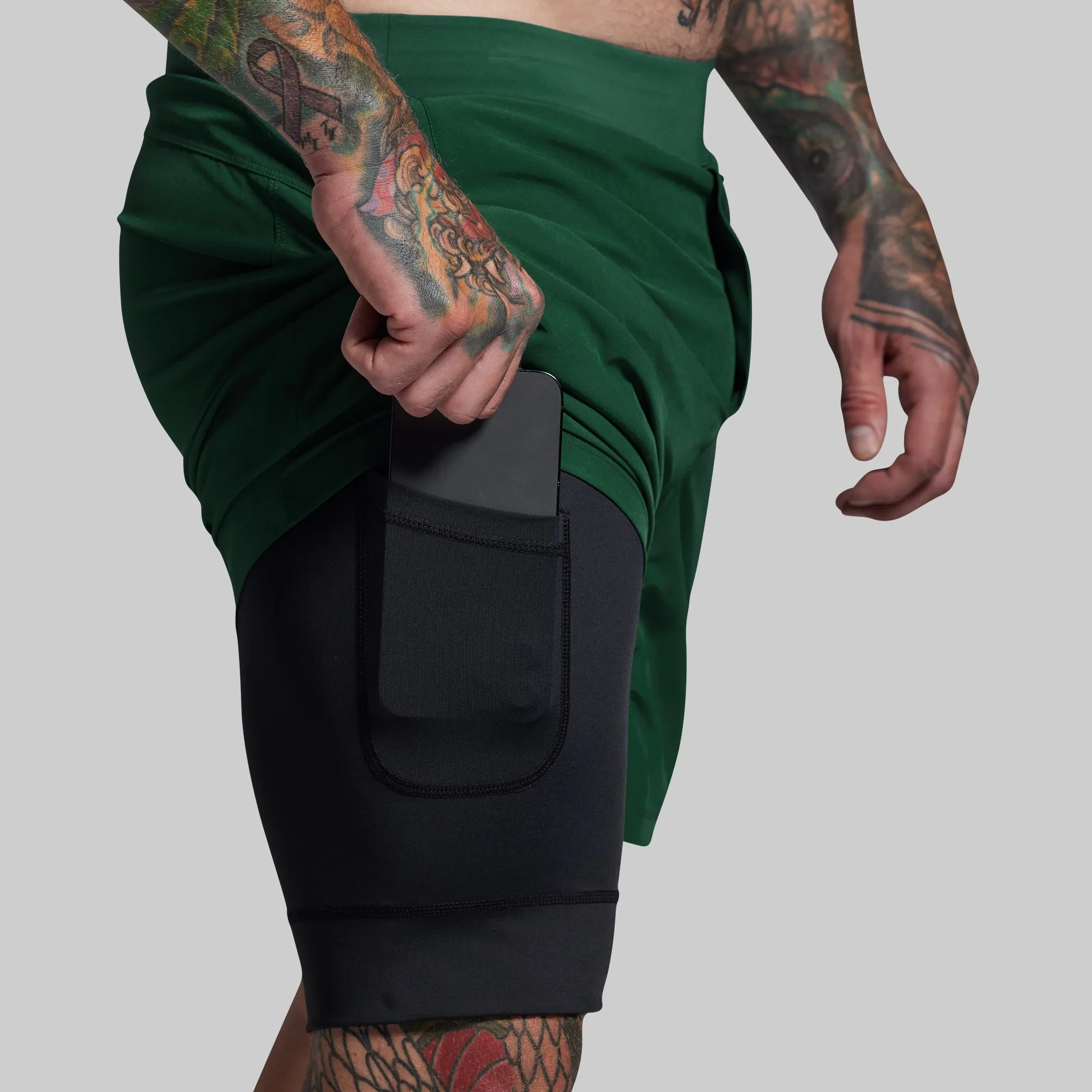 Versatile Short w/ Compression 7" (Grove) sold by Born Primitive product image thumbnail 2