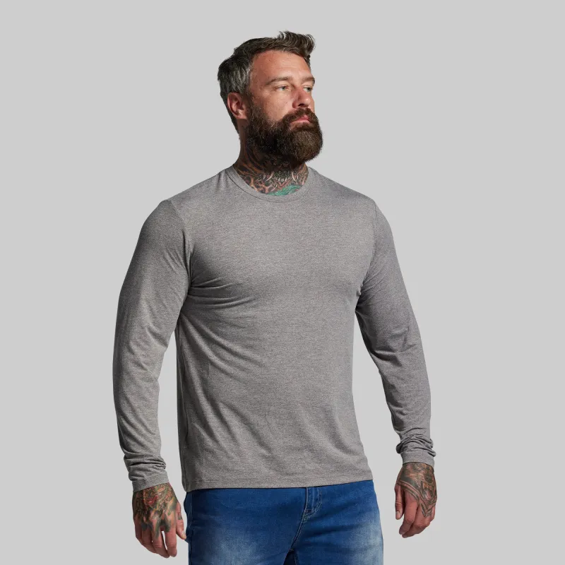 BP Premium Basic Long Sleeve (Heather Grey) sold by Born Primitive