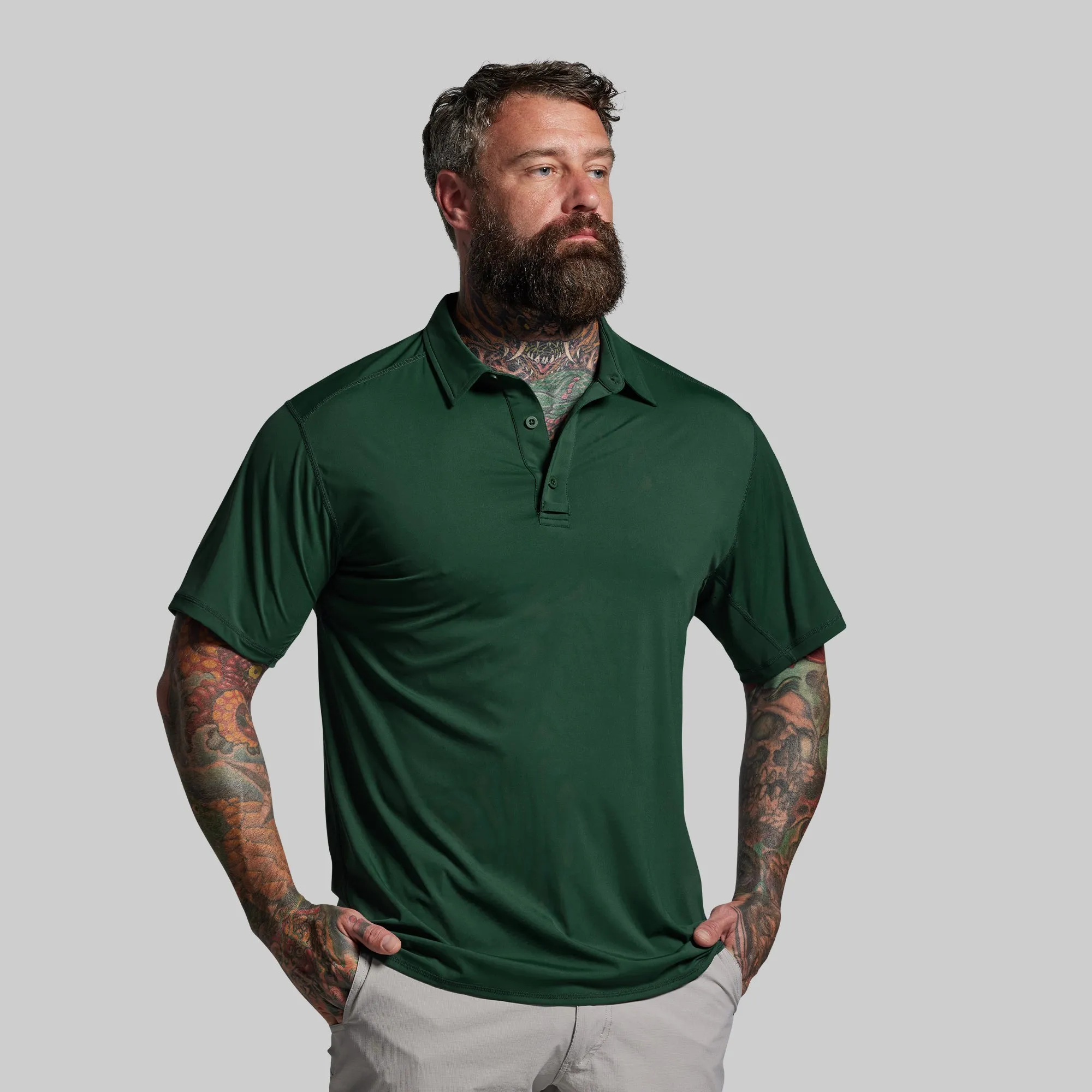 Men's Tek Polo (Grove) sold by Born Primitive
