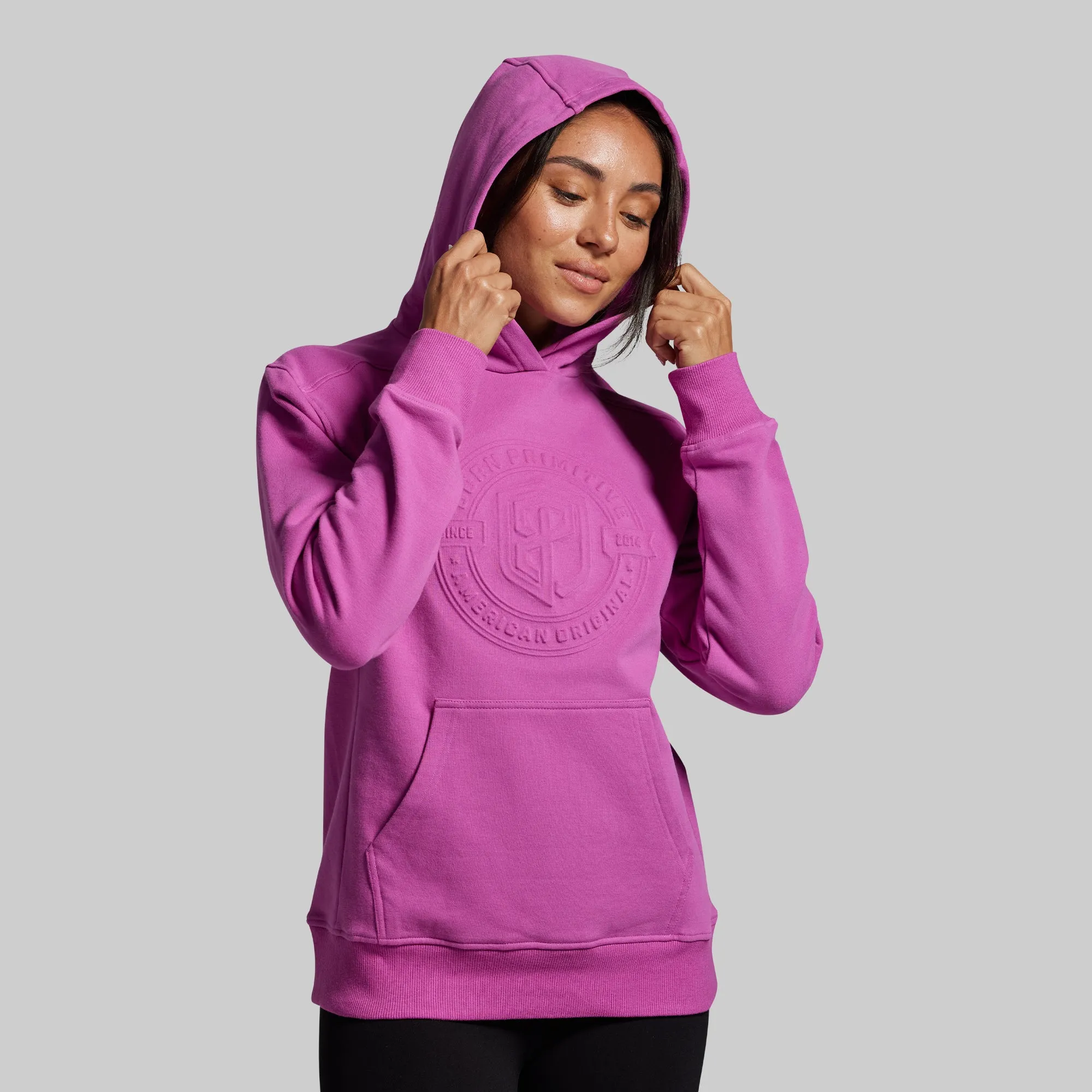 American Original Embossed Women's Unmatched Hoodie (Viola) sold by Born Primitive