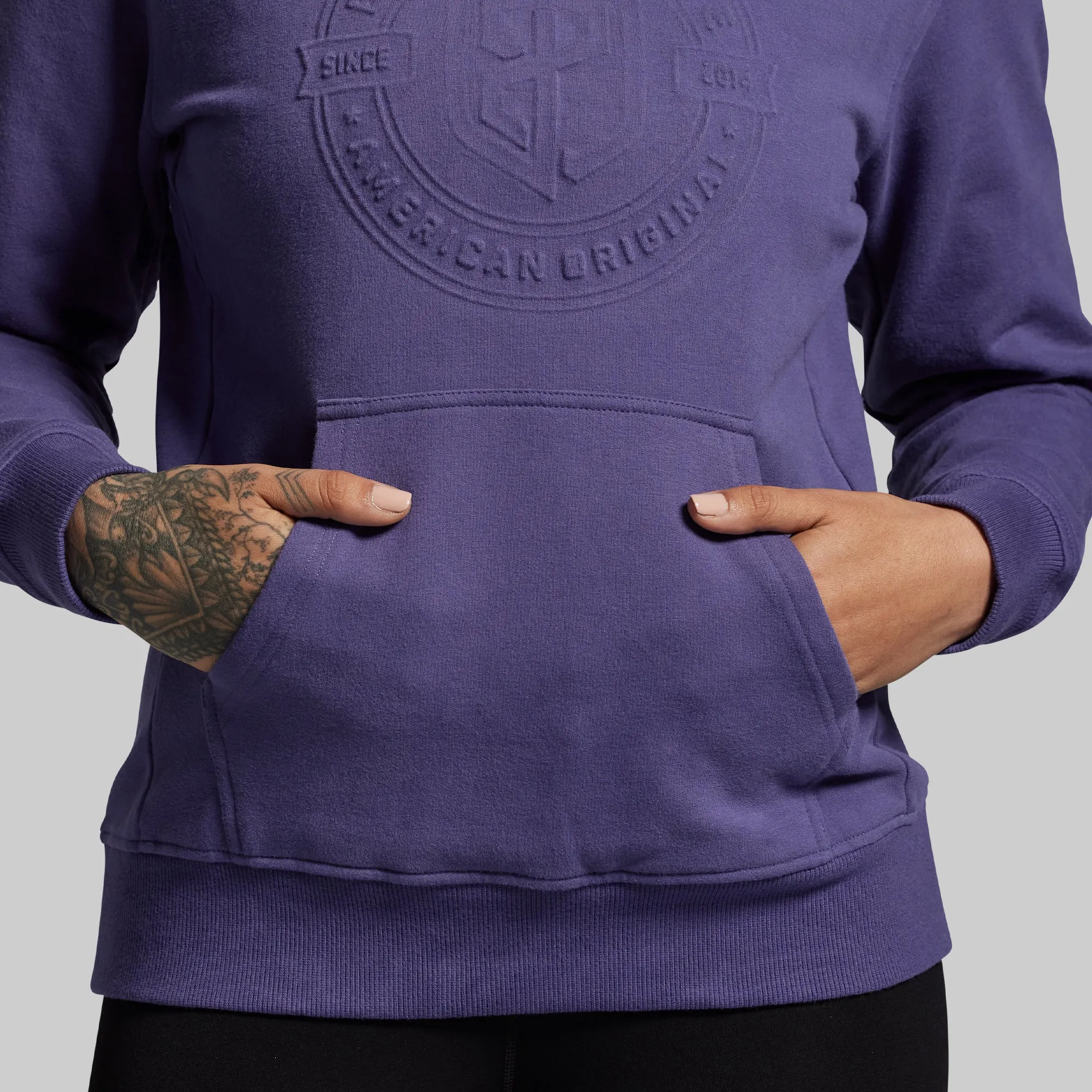 American Original Embossed Women's Unmatched Hoodie (Deep Sky) sold by Born Primitive product image thumbnail 5