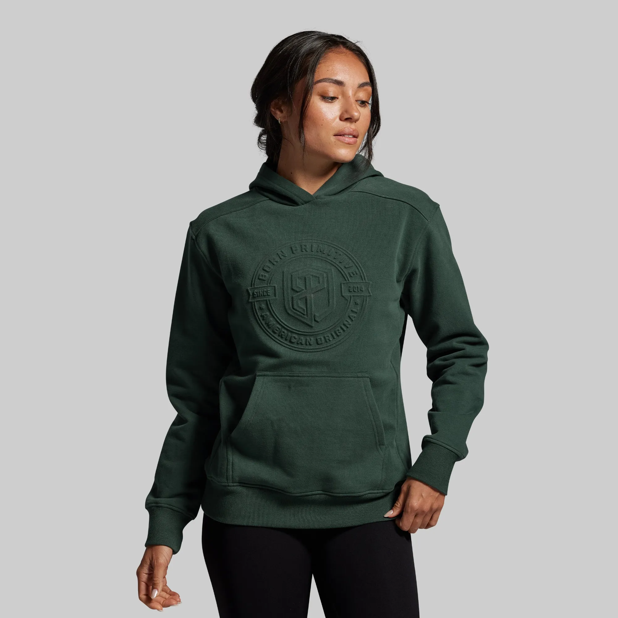 American Original Embossed Women's Unmatched Hoodie (Grove) sold by Born Primitive product image thumbnail 5
