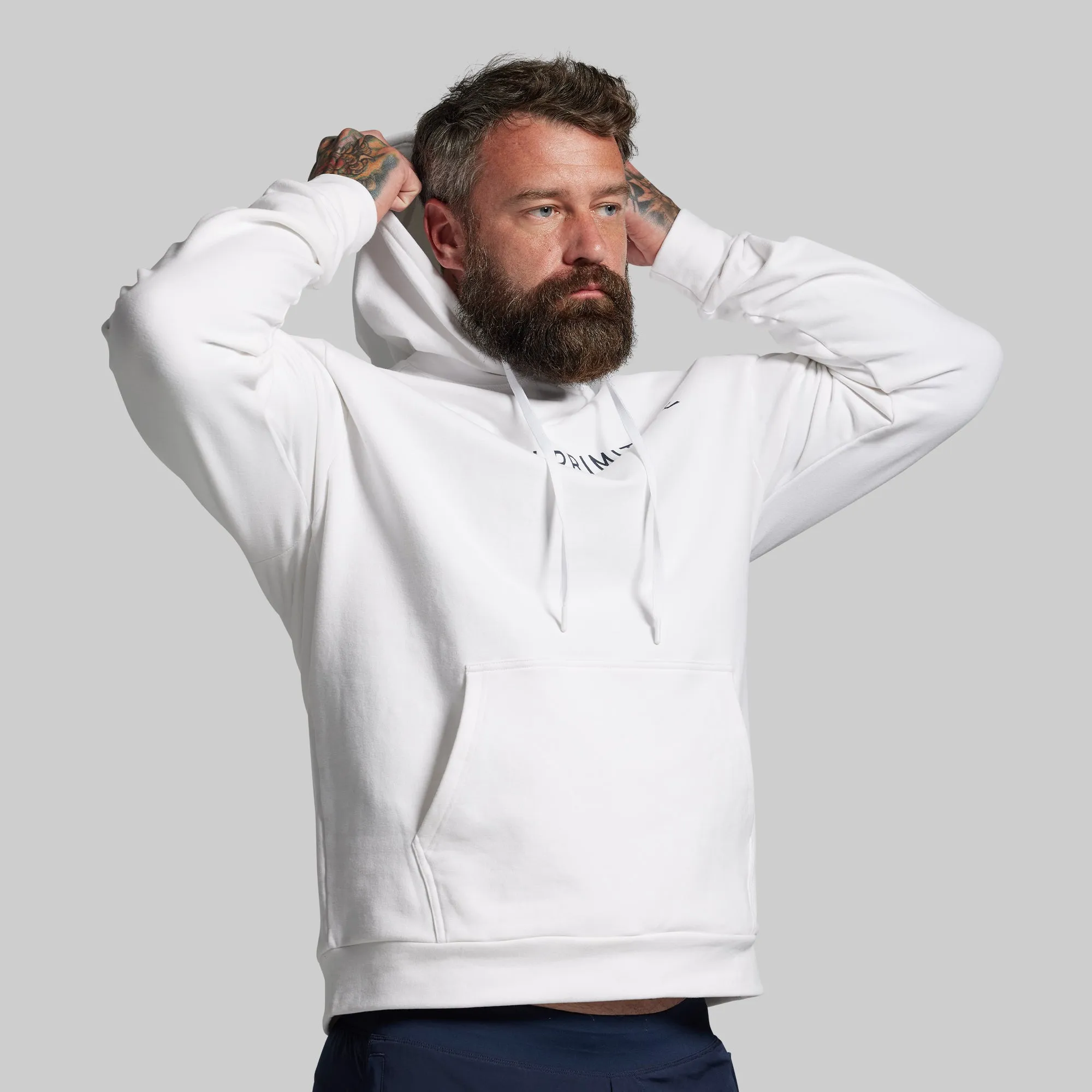BP Classic Men's Unmatched Hoodie (White) sold by Born Primitive product image thumbnail 5