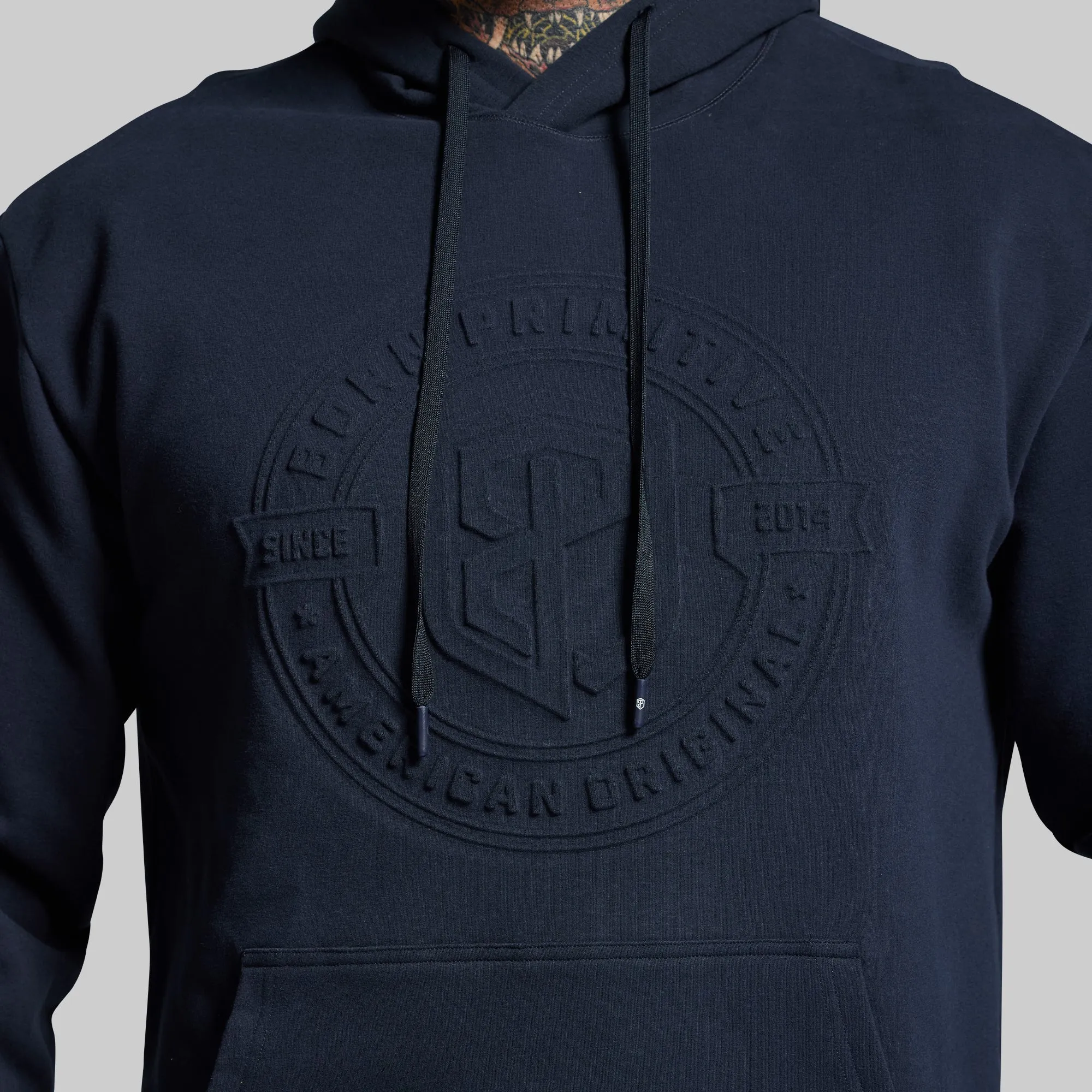 American Original Embossed Men's Unmatched Hoodie (BP Navy) sold by Born Primitive product image thumbnail 3