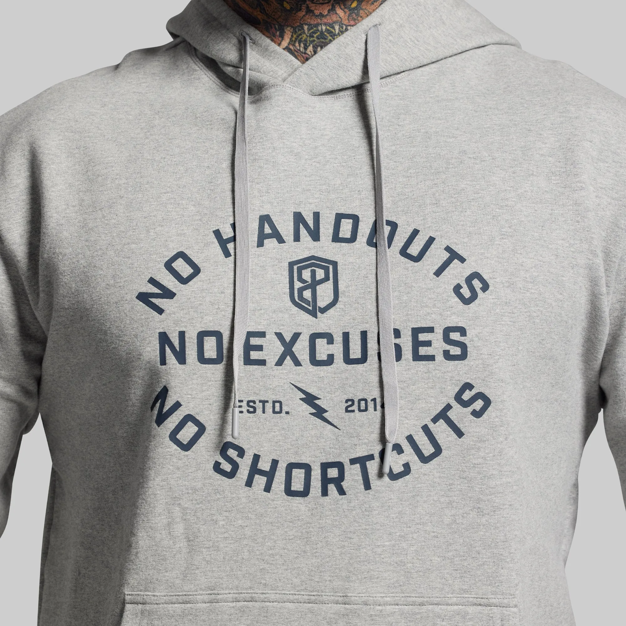 No Excuses Men's Unmatched Hoodie (Heather Grey) sold by Born Primitive product image thumbnail 3