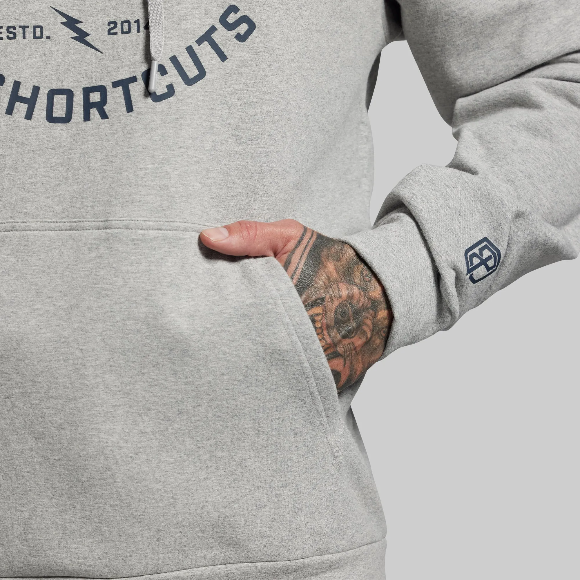 No Excuses Men's Unmatched Hoodie (Heather Grey) sold by Born Primitive product image thumbnail 4