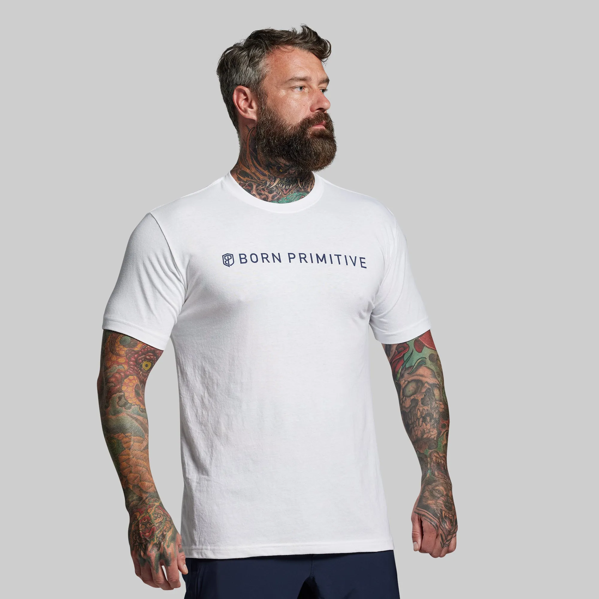 BP Classic Tee (White) sold by Born Primitive