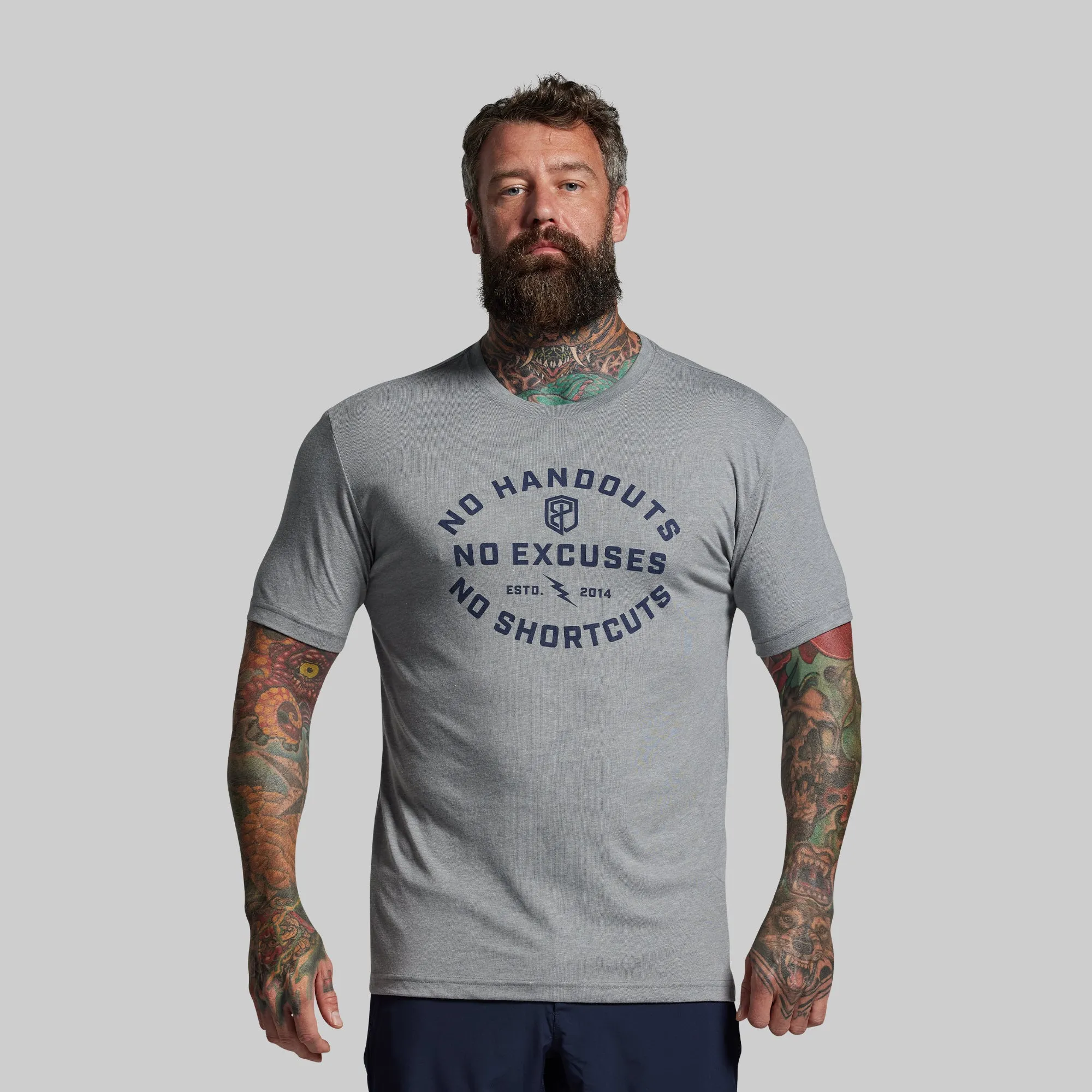 No Excuses Tee (Heather Grey) sold by Born Primitive product image thumbnail 3