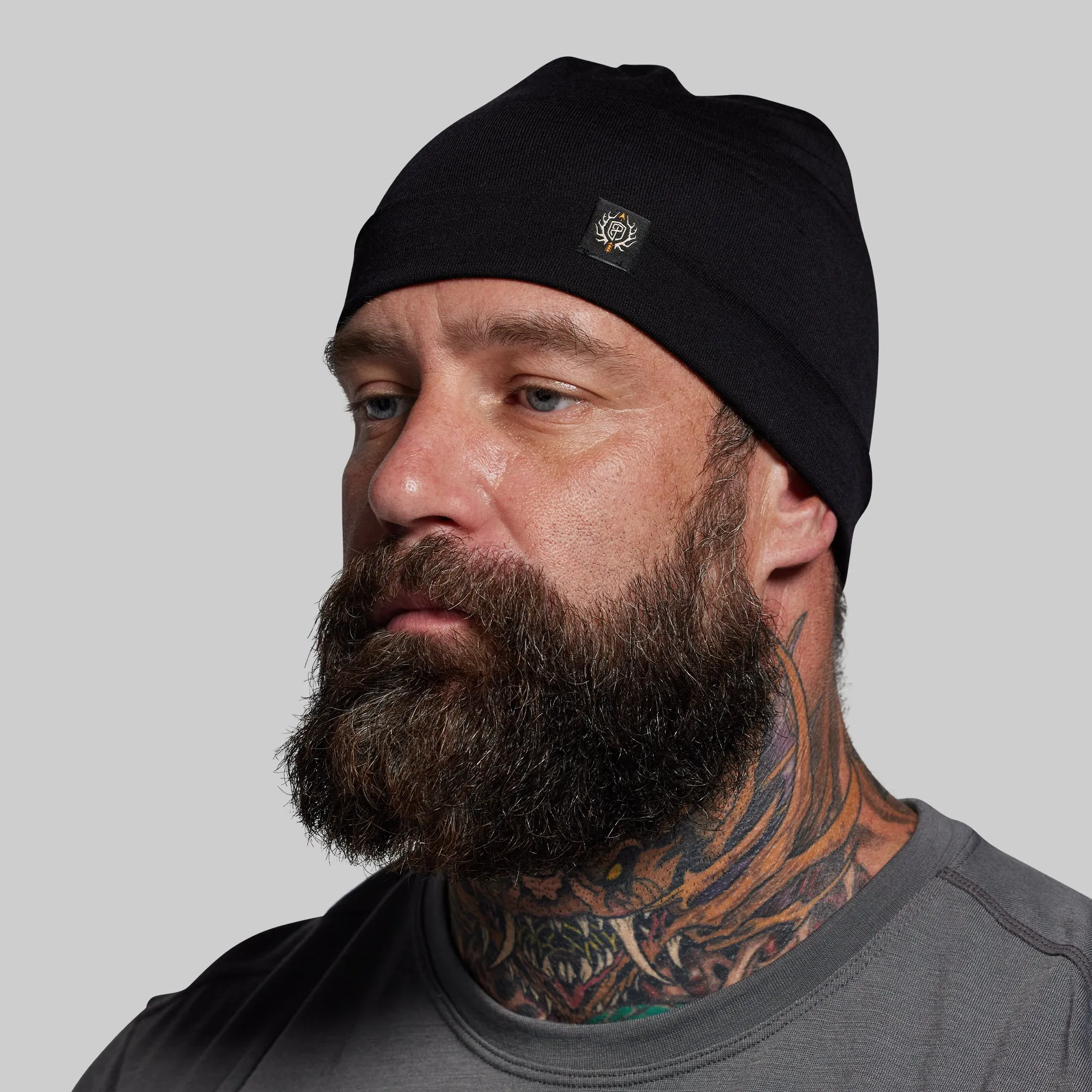 Ridgeline Merino Beanie 165 (Black) sold by Born Primitive product image thumbnail 2