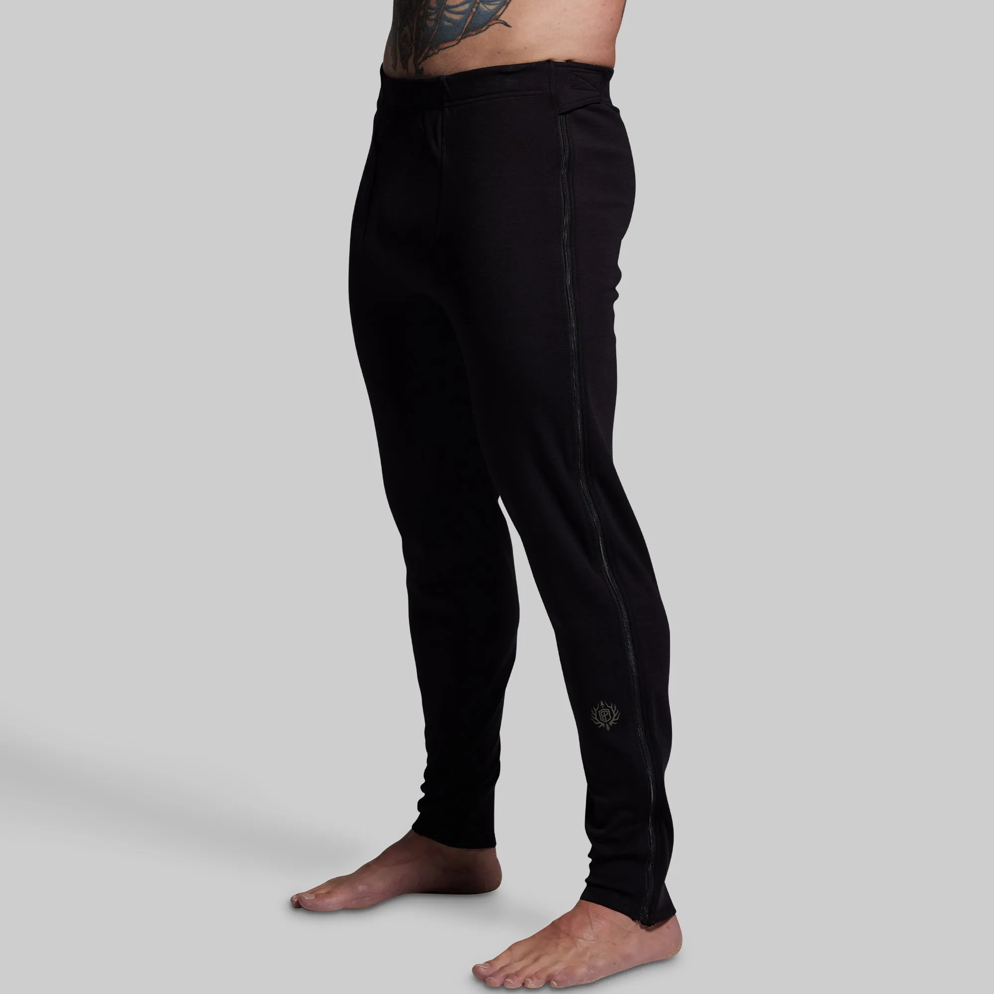 Ridgeline Merino Full Zip Bottom 240 (Black) sold by Born Primitive product image thumbnail 3