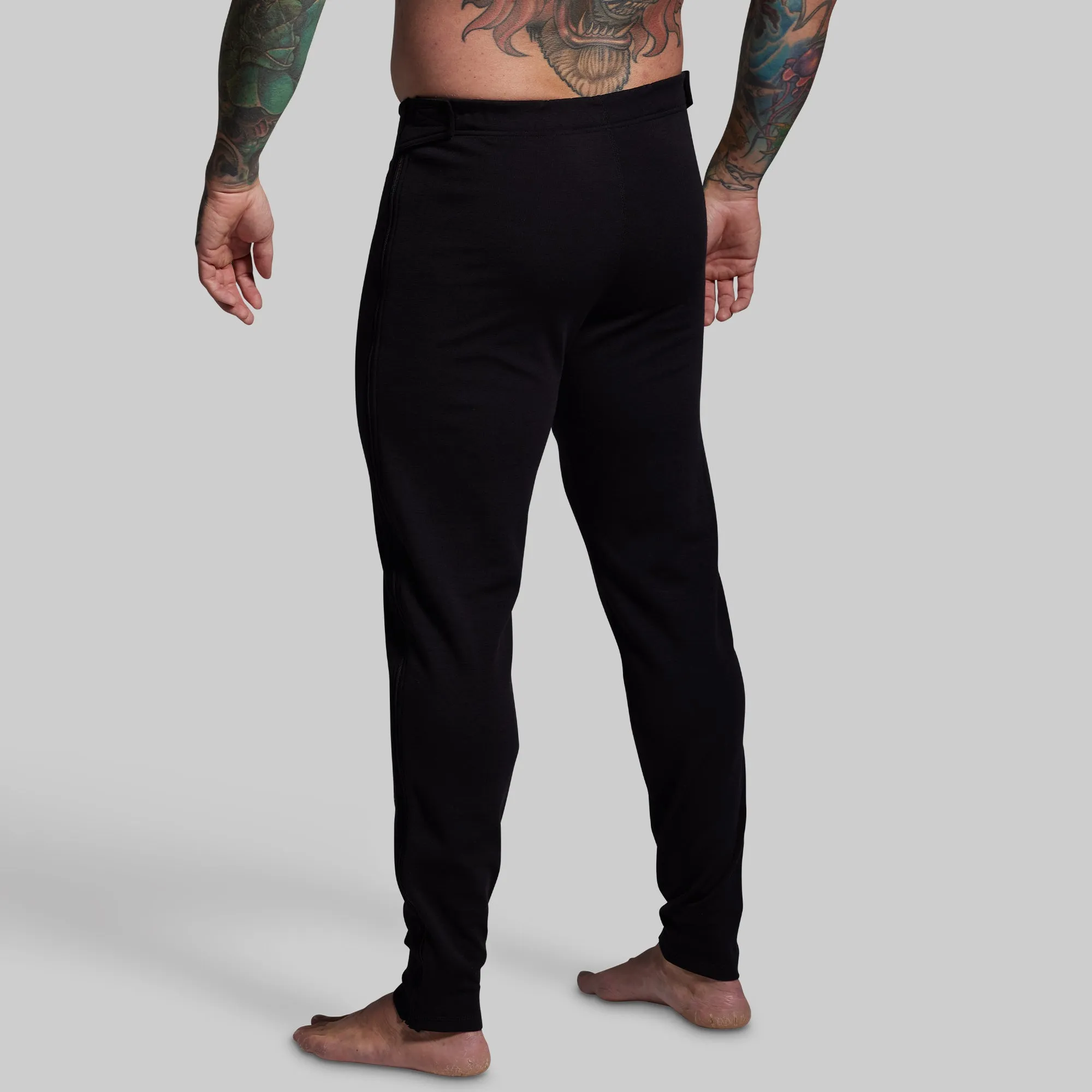 Ridgeline Merino Full Zip Bottom 240 (Black) sold by Born Primitive product image thumbnail 2