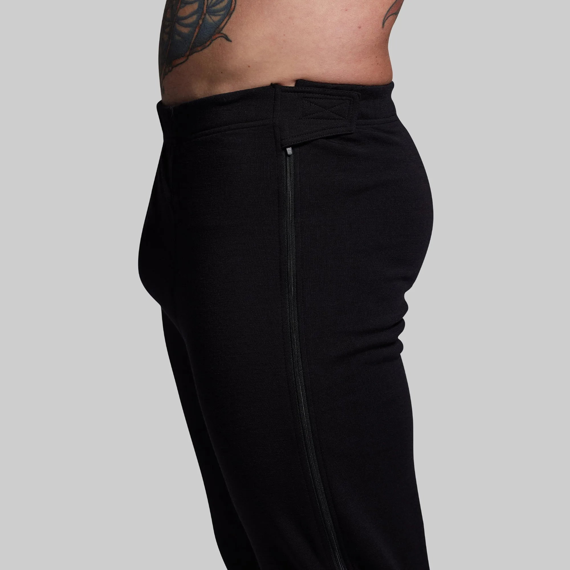 Ridgeline Merino Full Zip Bottom 240 (Black) sold by Born Primitive product image thumbnail 5