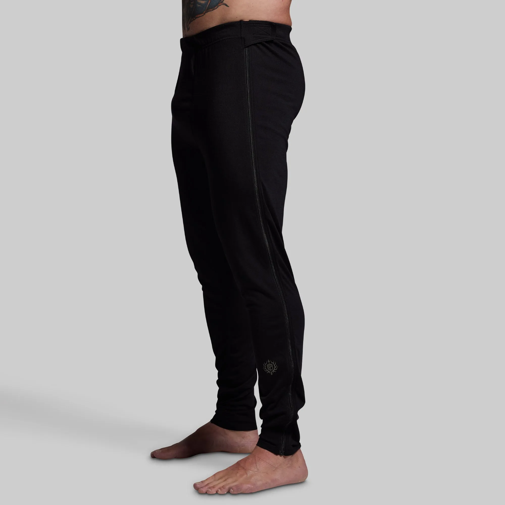 Ridgeline Merino Full Zip Bottom 165 (Black) sold by Born Primitive product image thumbnail 3