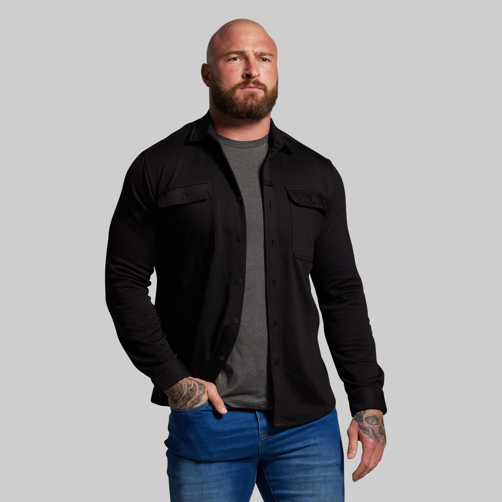 Woodsman Stretchy Flannel (Black) sold by Born Primitive product image thumbnail 2