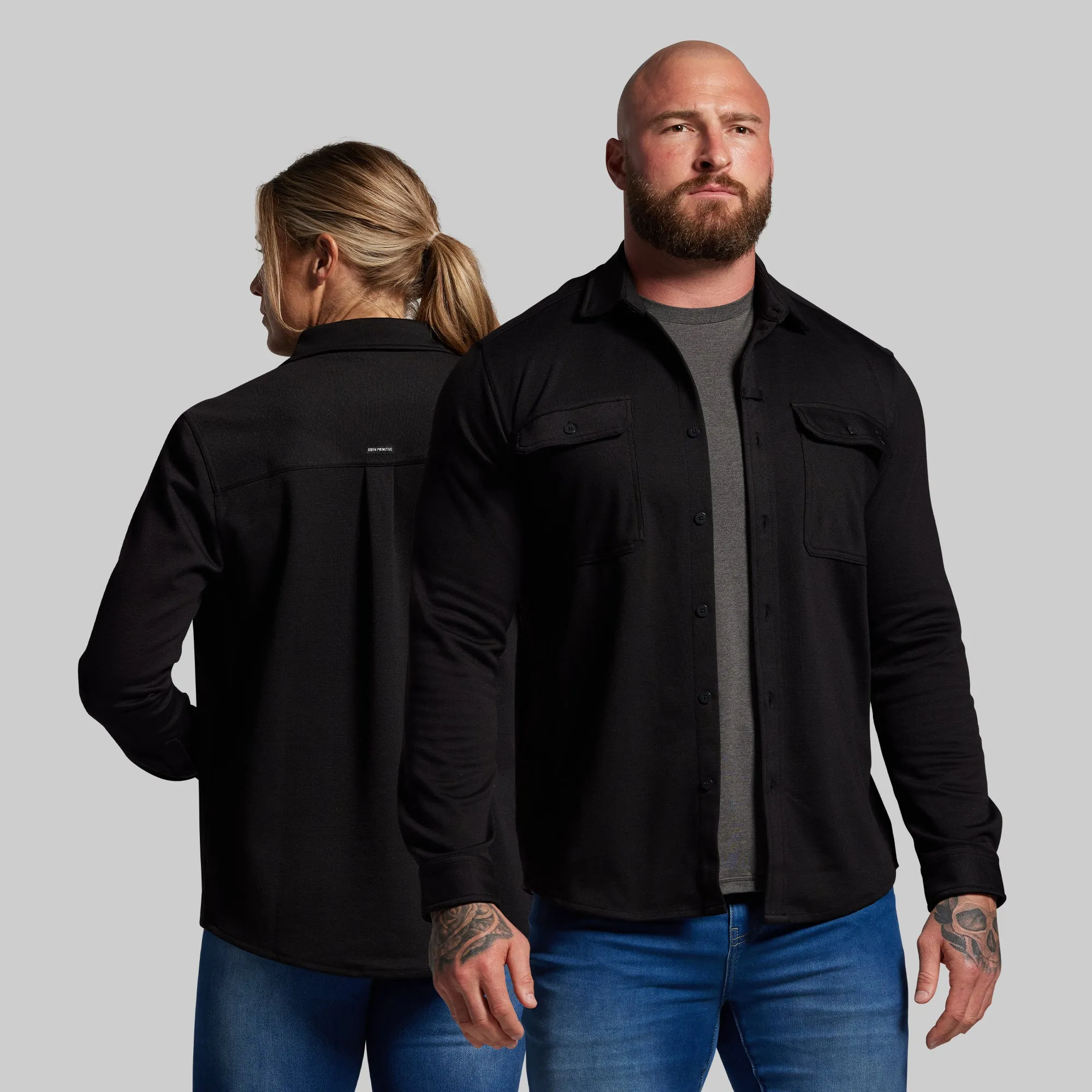 Woodsman Stretchy Flannel (Black) sold by Born Primitive