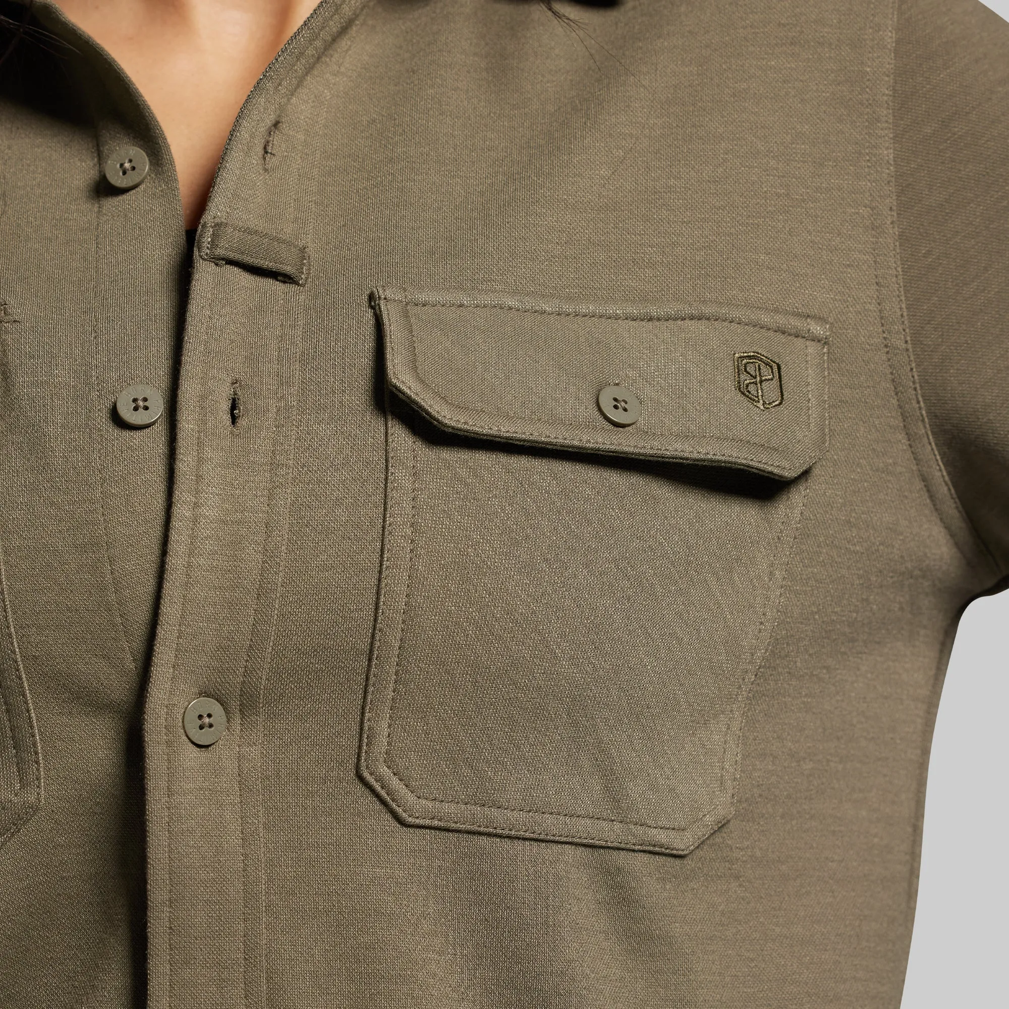 Woodsman Stretchy Flannel (OD Green) sold by Born Primitive product image thumbnail 5