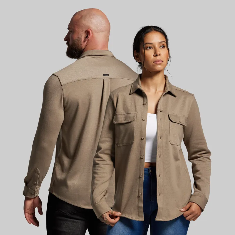 Woodsman Stretchy Flannel (Desert Tan) sold by Born Primitive