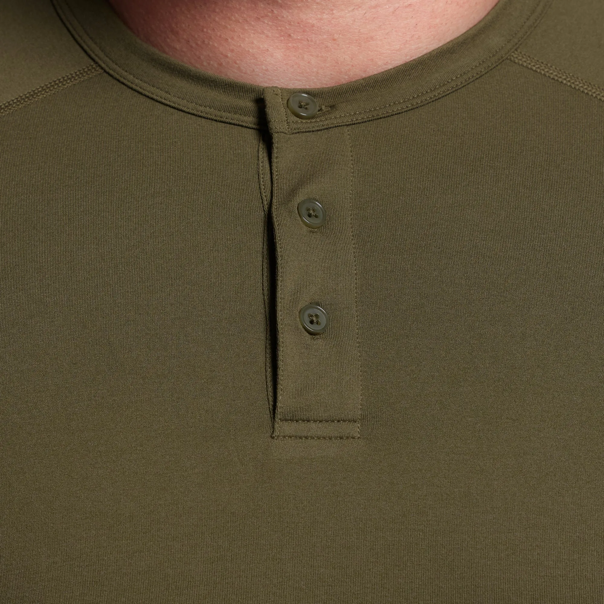 BP Premium Basic Henley (OD Green) sold by Born Primitive product image thumbnail 3