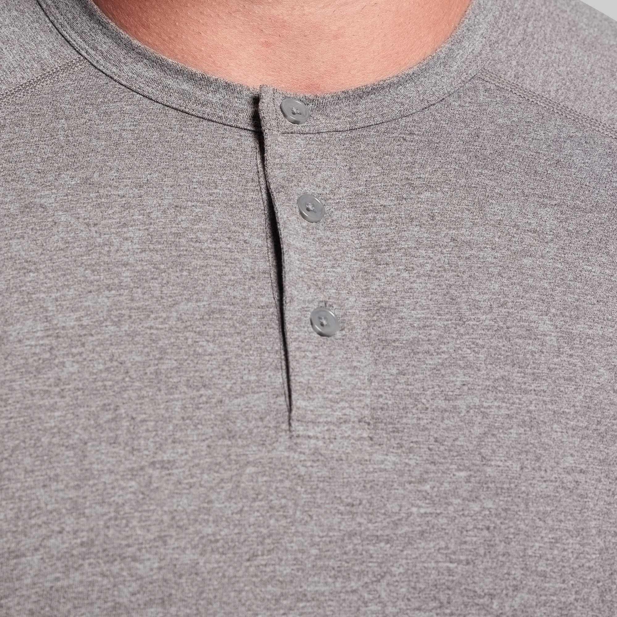 BP Premium Basic Henley (Heather Grey) sold by Born Primitive product image thumbnail 4