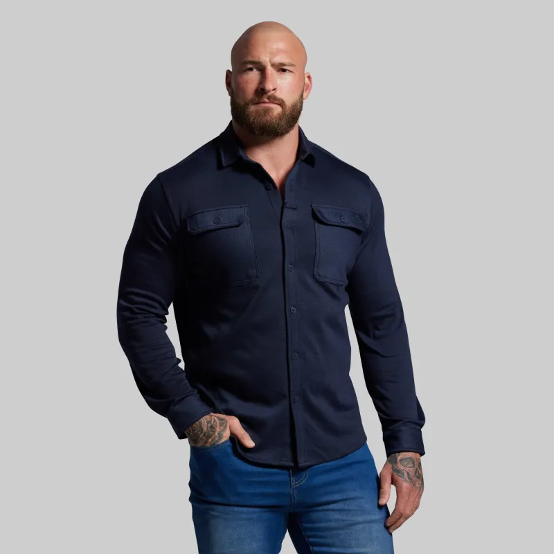 Woodsman Stretchy Flannel (BP Navy) sold by Born Primitive