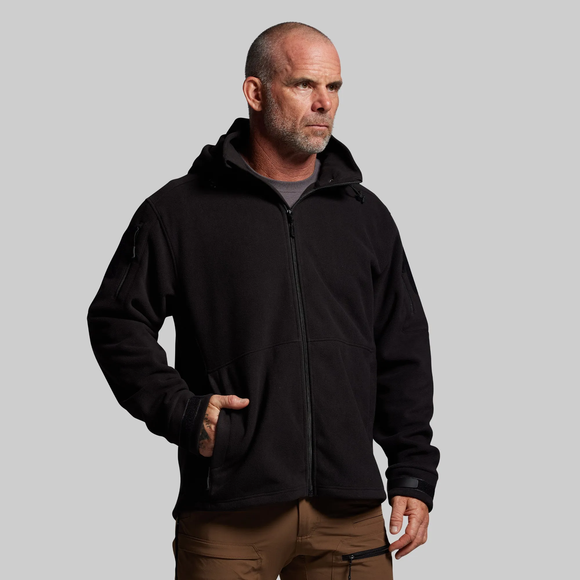 Headwind Fleece Jacket (Black) sold by Born Primitive product image thumbnail 3