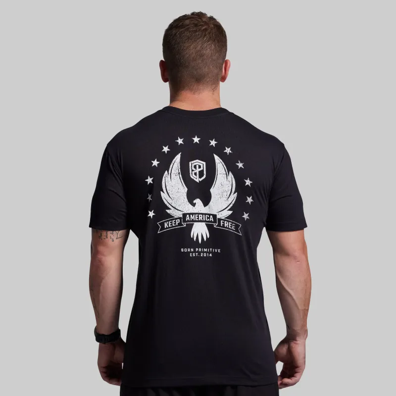 Keep America Free Tee (Black) sold by Born Primitive