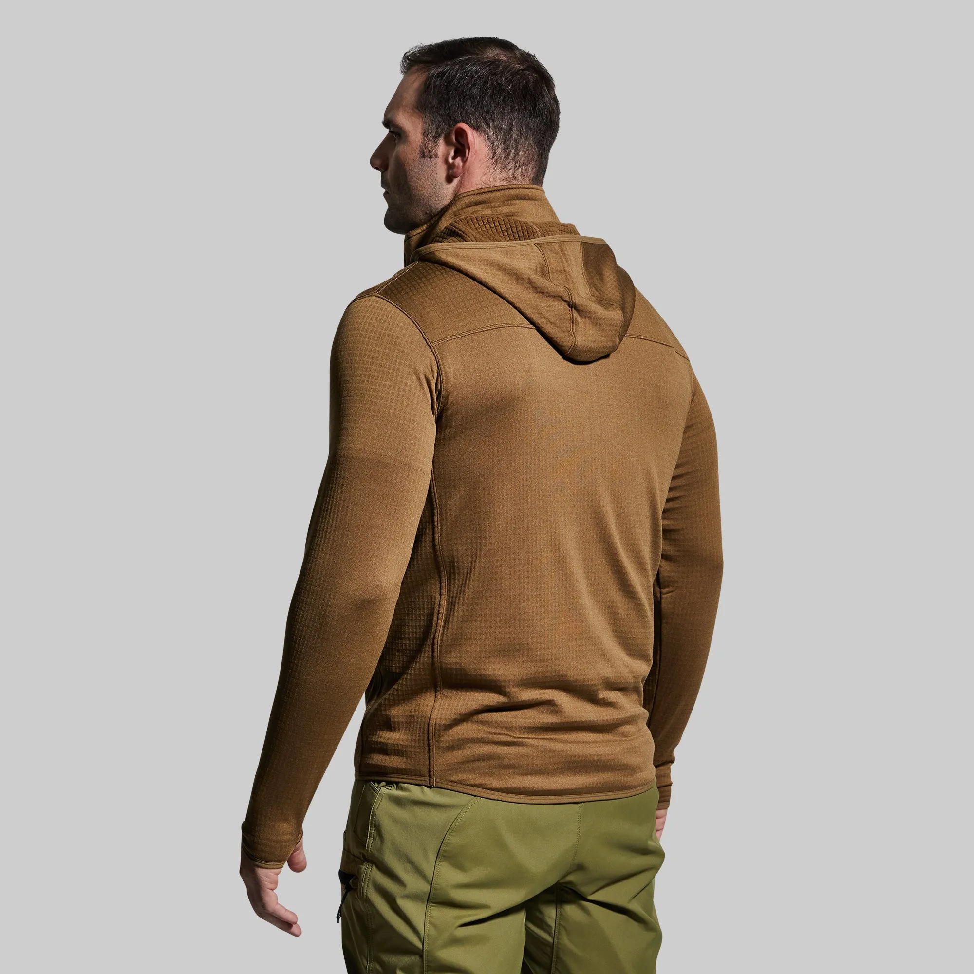 Men's Quiver Half Zip Hoodie (Coyote Brown) sold by Born Primitive product image thumbnail 3