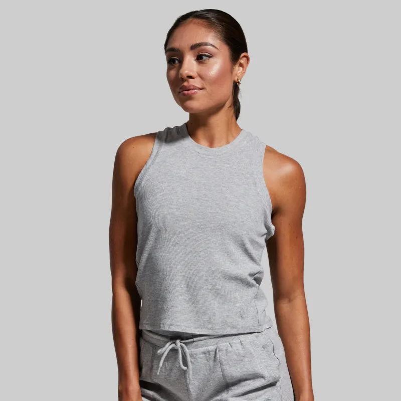Everyday Crop (Light Heather Grey) sold by Born Primitive